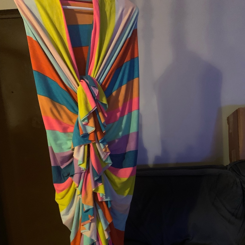 COLORFUL STRIPPED DRESS